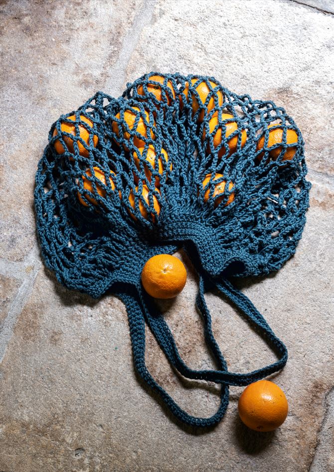 Le sac filet en crochet